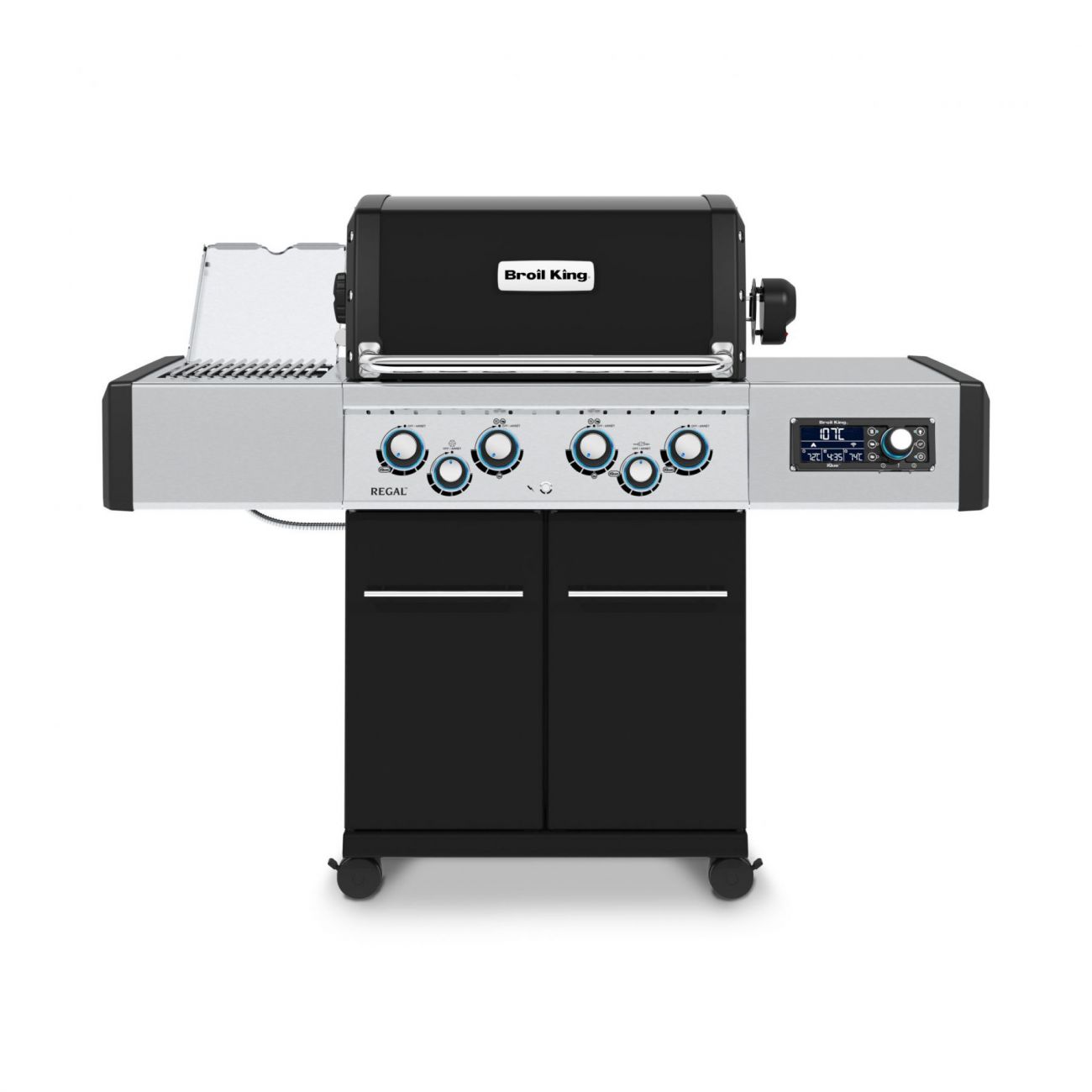 Газовый гриль Broil King Regal iQue 490 IR, 6 горелок, вертел, чёрный