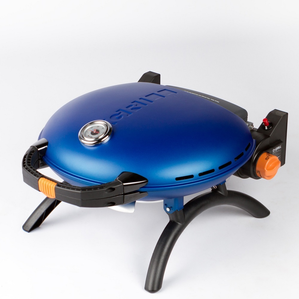 Портативный газовый гриль O-Grill 700T (синий), 1 горелка