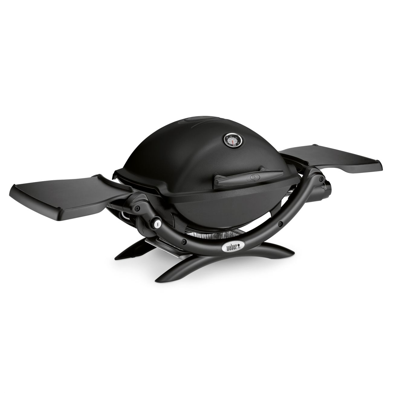 Портативный газовый гриль Weber Q 1200, 1 горелка, чёрный