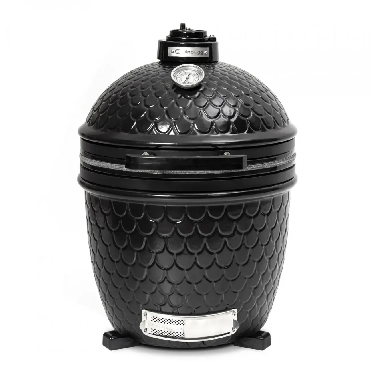 Керамический угольный гриль DinoEgg Standart Stand Alone Black