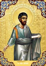 Варнава Апостол Кипрский рукописная Икона на липовой доске (22603)