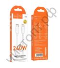 Кабель Type-C - Type-C HOCO X115 , 1.0м, 240W, белый