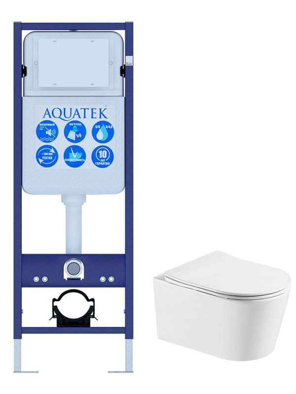 Комплект инсталляции с унитазом SET AQUATEK ОБЕРОН T INS-017