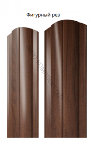 Штакетник КРУГЛЫЙ фигурный односторонний GrandLine 0,45 Print Elite TwinColor . (Дерево, камень , кирпич )  Цена за м. пог. Цвета уточняйте у менеджера .