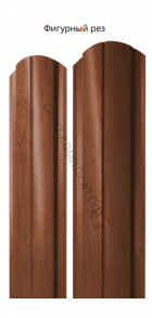 Штакетник ПОЛУКРУГЛЫЙ SLIM фигурный односторонний GrandLine 0,45 RAL. Цена за м.пог .
