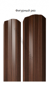Штакетник М-образный фигурный двухсторонний GrandLine 0,45 RAL. Цена за м.пог