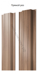 Штакетник ПРЯМОУГОЛЬНЫЙ  с прямым резом , односторонний GrandLine Print Elite TwinColor ( Дерево, камень, кирпич)  0,45 Цвета уточняйте у менеджера .. Цена за м. пог .