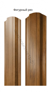 Штакетник ПРЯМОУГОЛЬНЫЙ  фигурный , односторонний GrandLine 0,45 Print Elite TwinColor (Дерево , камень, кирпич) Цвет уточняйте у менеджера. Цена за м. пог .
