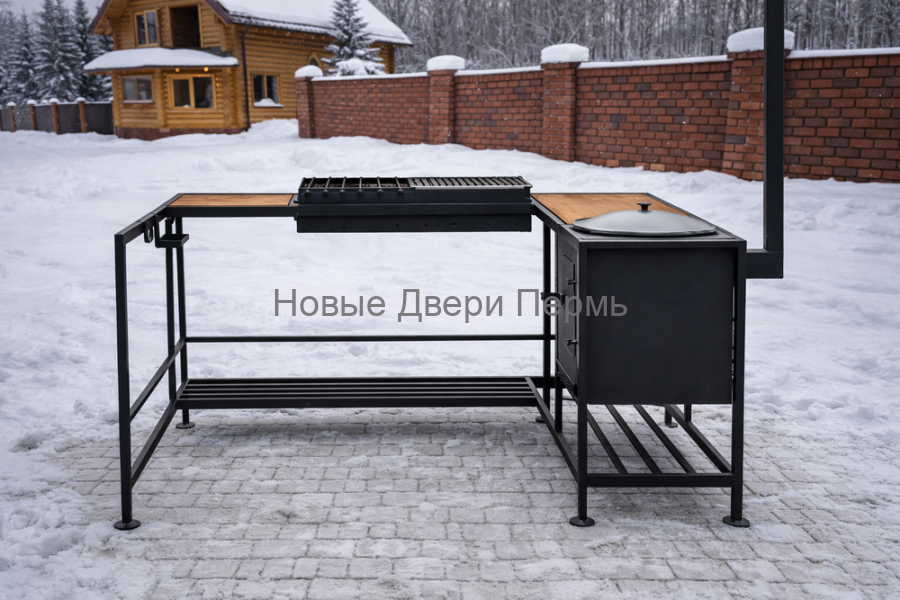 Угловой мангальный комплекс «Лофт Про»