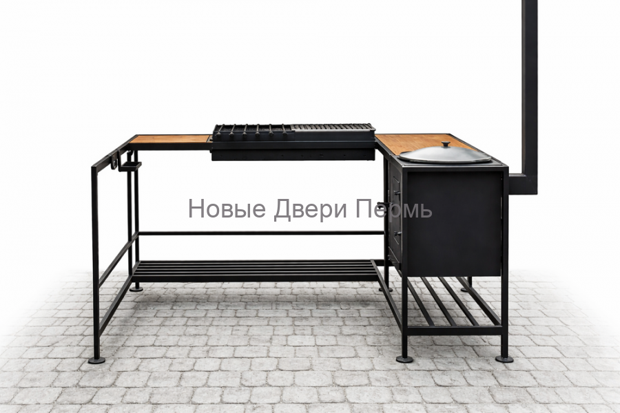 Угловой мангальный комплекс «Лофт Про»