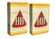 Сигареты - HB (твердая). American blend. ФРГ (Германия). Конец 80-х начало 90-x. Оригинал verified