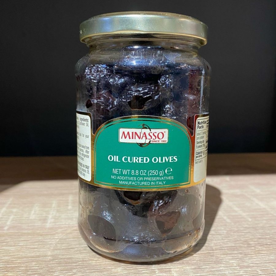Оливки запеченные 250 г, Olive al forno Minasso, 250 gr