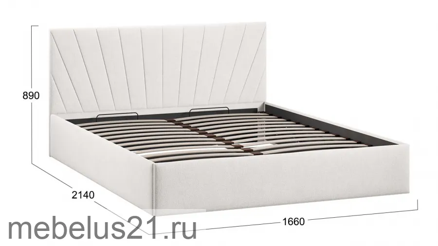 Кровать 160 «Эвори» Тип 1 (с подъемным механизмом) с заглушиной