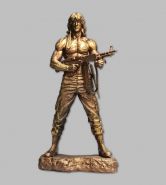 3D-Фигура Рэмбо. Символ несгибаемой воли и мужества. Фотополимерная смола, 75мм. Эмаль — бронза. Msh Oz