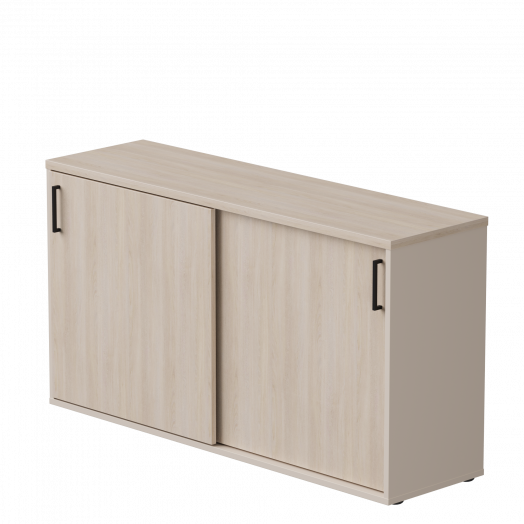 Шкаф-купе низкий EVO 1374х385х755 Кашемир/Дуб Соната