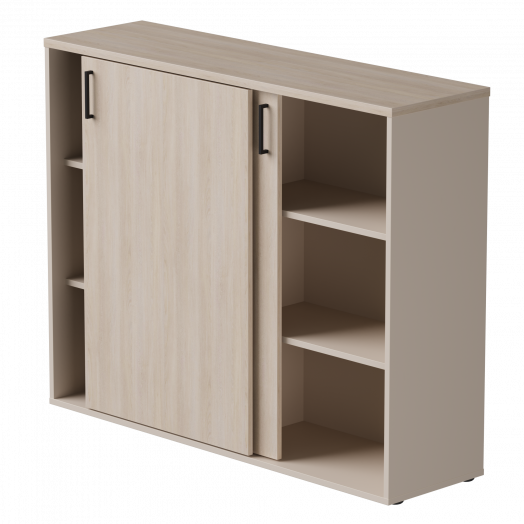 Шкаф-купе средний EVO 1374х385x1115 Кашемир/Дуб Соната
