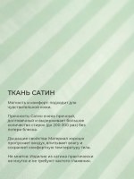 Наперник NP 50х70 на молнии для подушки Bio-Line, сатин, на молнии [мята]