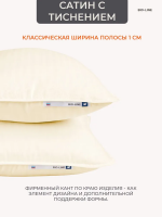 Наперник NP 50х70 на молнии для подушки Bio-Line, сатин, на молнии [сливочный]