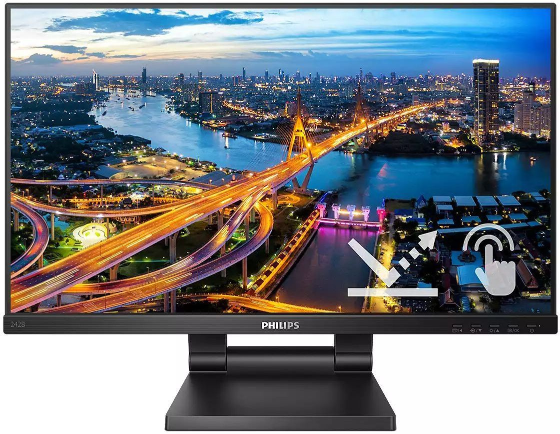 Монитор Philips 242B1TC 23.8" IPS TouchScreen чёрный, 242B1TC (00/01)