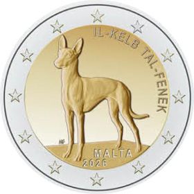 Фараонова собака 2 евро Мальта 2026