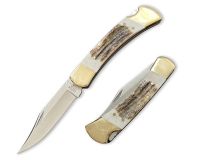 Нож Buck 110 Genuine Stag Folding Hunter