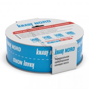 Лента соединительная Knauf Nord односторонняя, 60 мм, 25 м, шт  код:379772