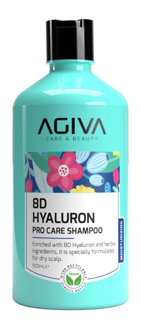 AGİVA Шампунь 500 мл. д/волос 8D HYALURON PRO CARE
