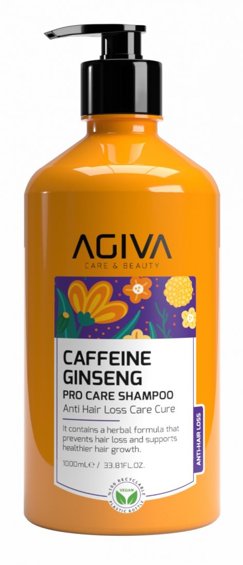 AGİVA Шампунь 1000 мл. д/волос CAFFEINE GINSENG PRO CARE