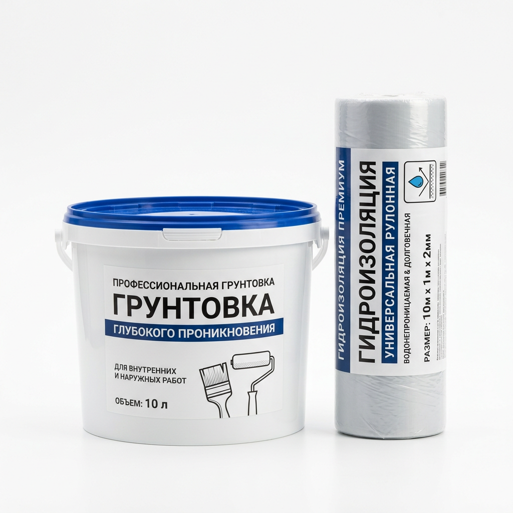 Грунт, гидроизоляция