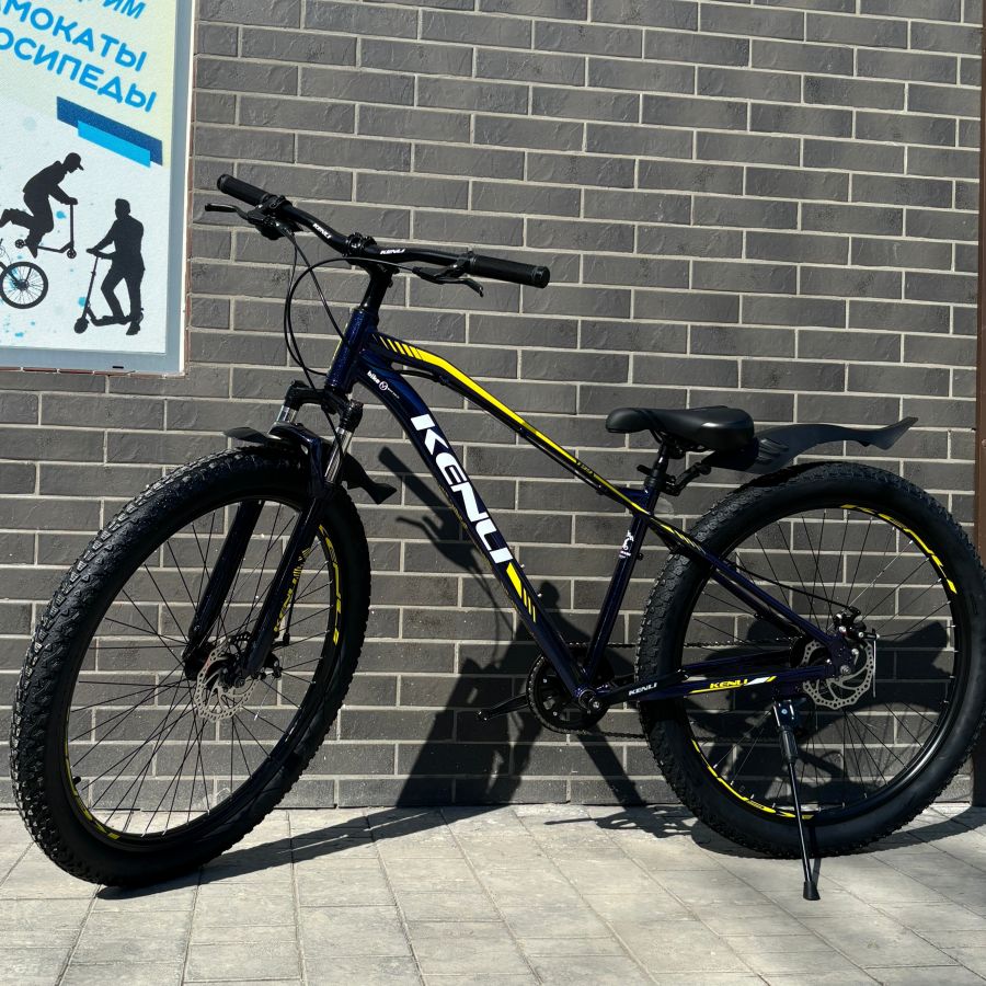 Велосипед полуфет 29"  3.0" алюминиевый 8 скоростей Kenli BL