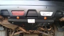 Защита заднего бампера, ALFeco, стальная для Nissan X-trail t31
