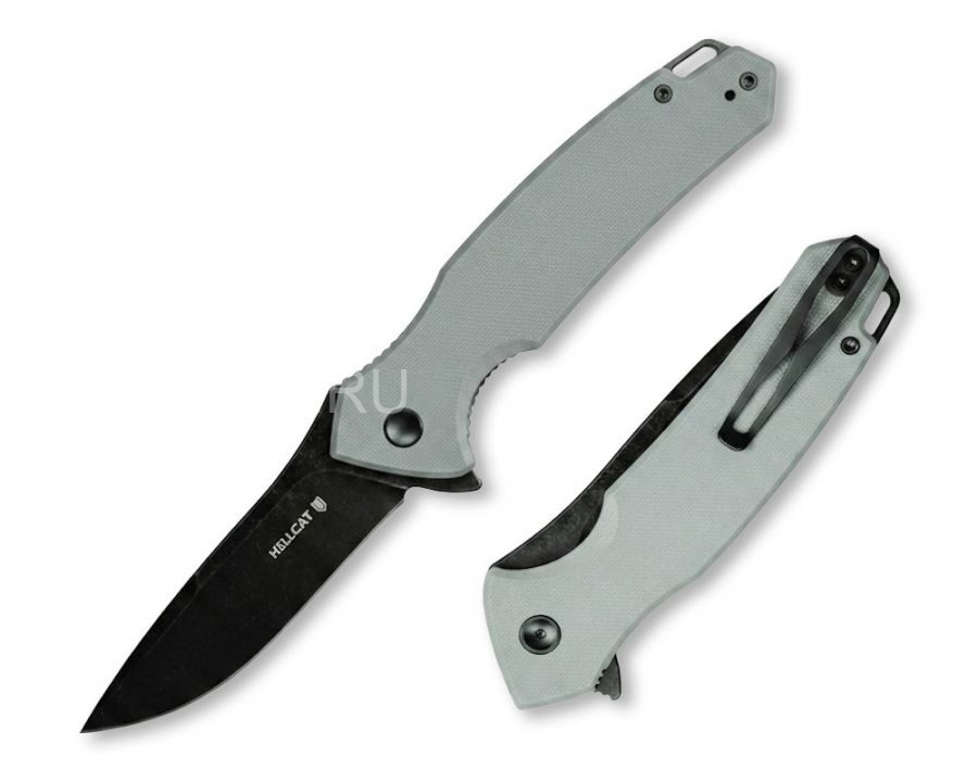 Нож складной Hellcat Blackwash Grey