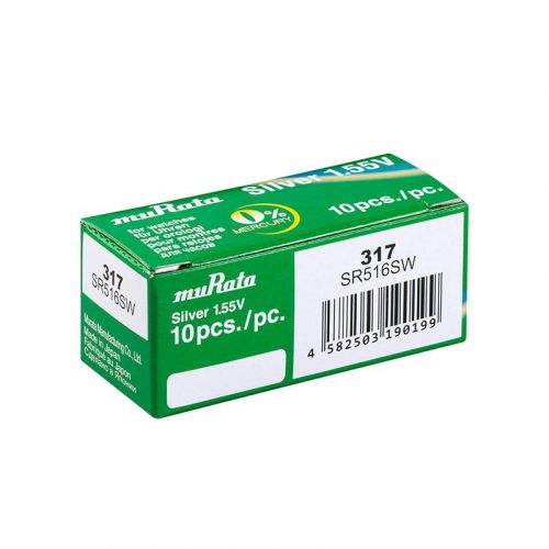muRata silver 317 SR516SW 1.55v