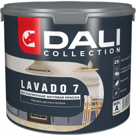 Краска для Стен и Потолков Dali Collection Lavado 7 4.2л для Влажных Помещений, Экстрапрочная / Дали Лавадо.