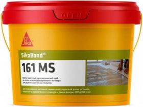 Клей Паркетный Sika SikaBond-161 MS 7кг Однокомпонентный, Силан-Модифицированный Полимер, Жестко-Эластичный / Зика.