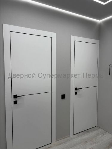 Урбан 1 Кромка черная алюминиевая с 4х сторон, с врезом под магнитный замок, цвета : белый, серый, бежевый, графит