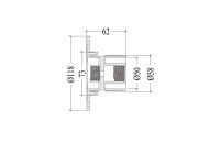 Прожектор накл.(с адаптером) из нерж.стали (18Вт/12В) LED RGB WAKING HJ-WM-SS280-FGV