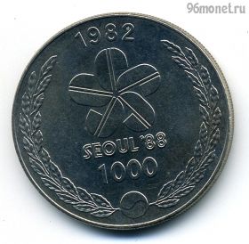 Южная Корея 1000 вон 1982