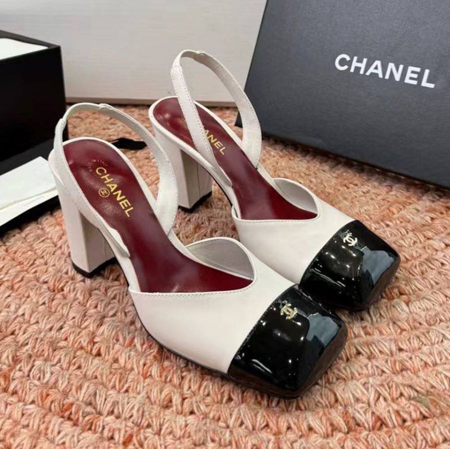 Босоножки на каблуке CHANEL Premium
