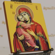 Владимирская икона Божией Матери 17х21см рукописная (масло)
