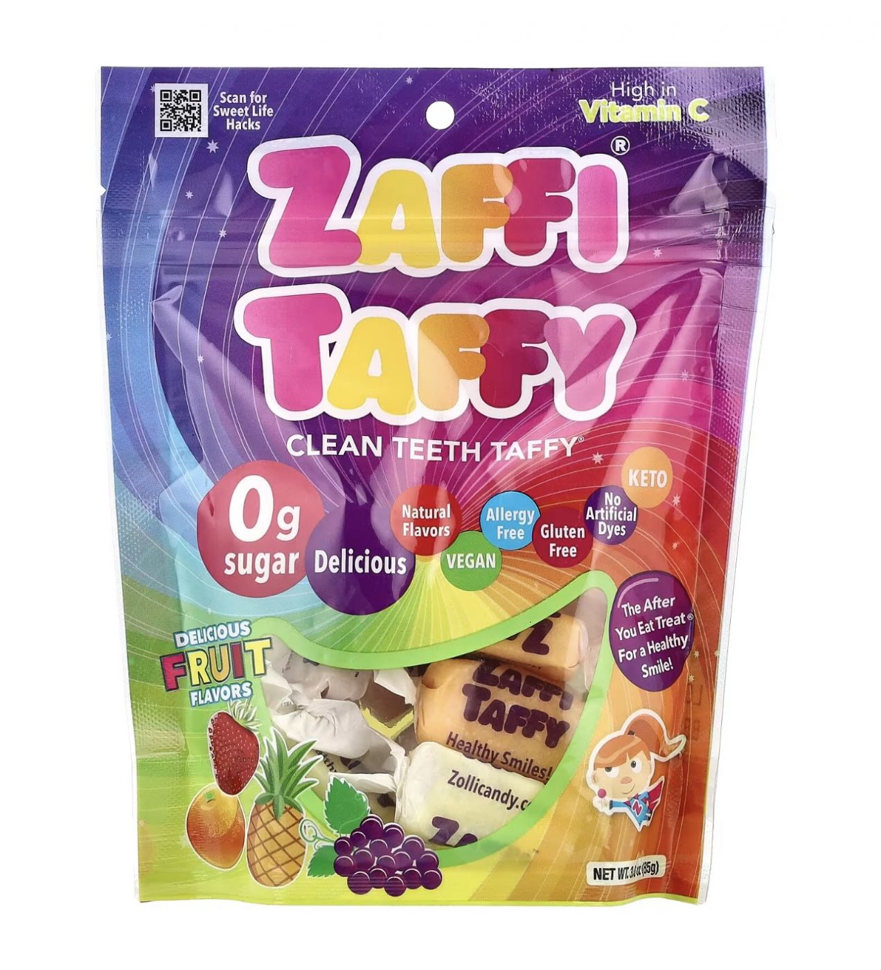 Ириски Zaffi Taffy без сахара
