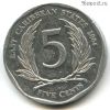 Восточно-Карибские государства 5 центов 2004