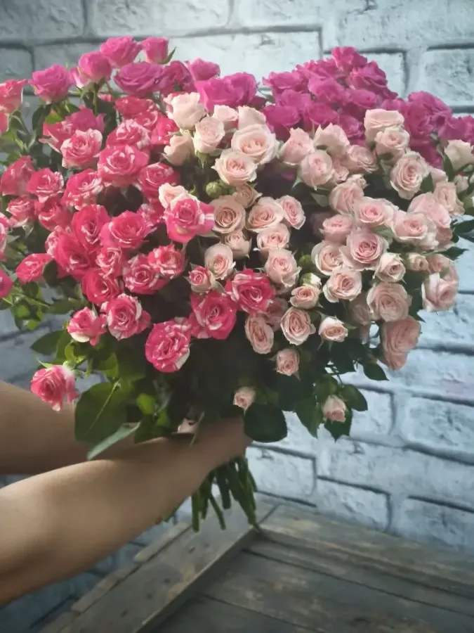 Кустовые розы (микс)