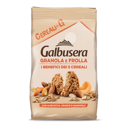 Печенье злаковое с фруктами Galbusera 300 г, CerealiG - Granola e Frolla FRUTTA 300 g