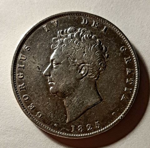 1/2 кроны 1825 Великобритания AUNC