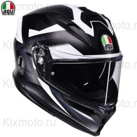 Шлем AGV K7 Glimpse S26, чёрно-белый матовый