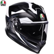 Шлем AGV K7 Glimpse S26, чёрно-белый матовый