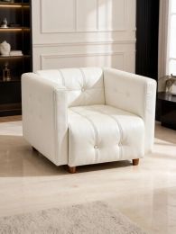 Кресло Босс (ш1000*г750*в750мм) экокожа белый матовый