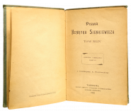 Антикварная книга «Сочинения Генрика Сенкевича», Том XLIV (44) — «Огнем и мечом», ч. VII, 1902 г.