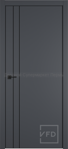 Урбан 2V Серый ЧК ЧМ 4x4 с врезом под магнитный замок, цвет Серый и Графит, кромка черная